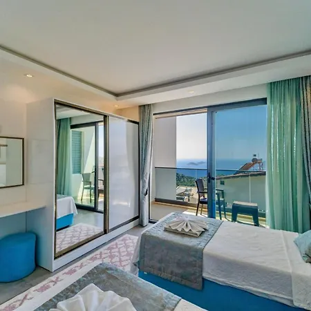4 Bedroom Sea View In Kalkan ヴィラ *
